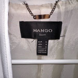 Mango White/grey blazer